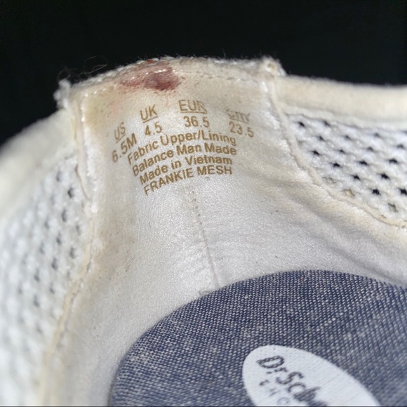 Dr scholls memory foam cool fit white flats 6.5M - Picture 4 of 8